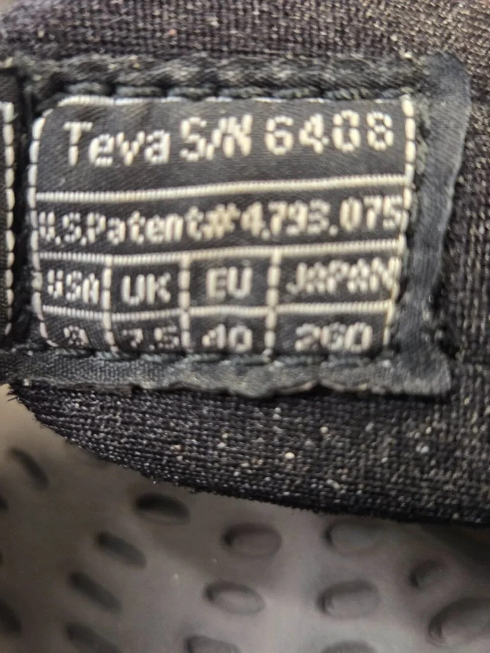 Teva Pretty Rugged Black Floral Nylon Sandals Women US 9